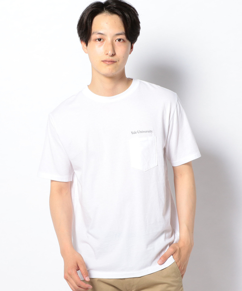 SUNNY  SPORTS（サニースポーツ）の「SUNNYSPORTS: YALE Tシャツ（Tシャツ/カットソー・メンズ・ストーン/ライトホワイト/ホワイト/ホワイト系その他・LARGE/MEDIUM）」の4枚目の写真