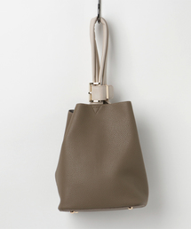 Alluge | リングハンドルミニ巾着バッグ (ショルダーバッグ)