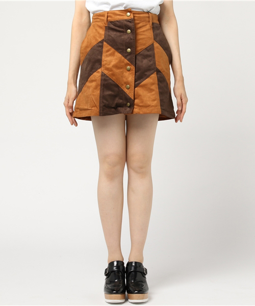 WEGO（ウィゴー）の「WEGO/フェイクスエードAラインミニスカート（スカート・レディース・ライトピンク/その他3/その他2/マスタード/キャメル/その他1/レッド/ダークブラウン・LARGE/MEDIUM）」の16枚目の写真