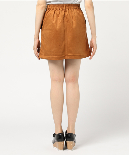 WEGO（ウィゴー）の「WEGO/フェイクスエードAラインミニスカート（スカート・レディース・ライトピンク/その他3/その他2/マスタード/キャメル/その他1/レッド/ダークブラウン・LARGE/MEDIUM）」の18枚目の写真