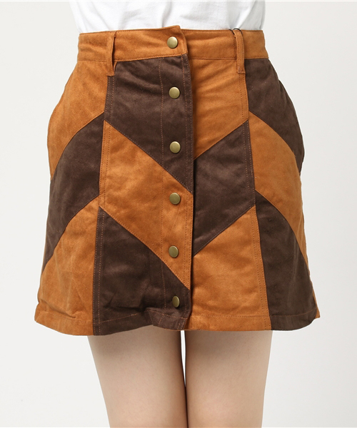 WEGO（ウィゴー）の「WEGO/フェイクスエードAラインミニスカート（スカート・レディース・ライトピンク/その他3/その他2/マスタード/キャメル/その他1/レッド/ダークブラウン・LARGE/MEDIUM）」の19枚目の写真