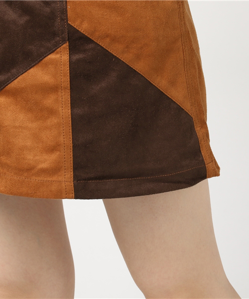 WEGO（ウィゴー）の「WEGO/フェイクスエードAラインミニスカート（スカート・レディース・ライトピンク/その他3/その他2/マスタード/キャメル/その他1/レッド/ダークブラウン・LARGE/MEDIUM）」の11枚目の写真