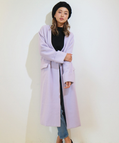 FREE'S MART（フリーズマート）の「【CanCam12月号 AAA宇野さん着用】シャギーロングコート（その他アウター・レディース・パープル/ブルー/ベージュ/ブルー系その他・SMALL/MEDIUM）」の9枚目の写真