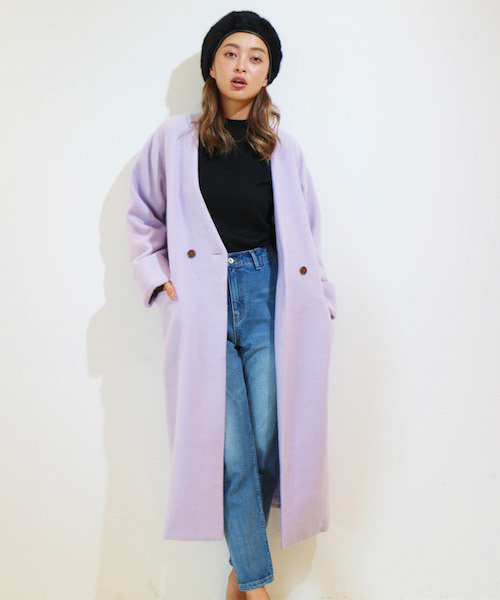 FREE'S MART（フリーズマート）の「【CanCam12月号 AAA宇野さん着用】シャギーロングコート（その他アウター・レディース・パープル/ブルー/ベージュ/ブルー系その他・SMALL/MEDIUM）」の7枚目の写真
