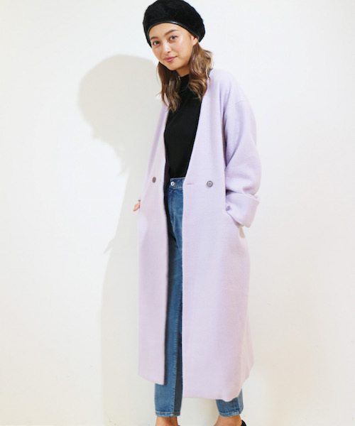 FREE'S MART（フリーズマート）の「【CanCam12月号 AAA宇野さん着用】シャギーロングコート（その他アウター・レディース・パープル/ブルー/ベージュ/ブルー系その他・SMALL/MEDIUM）」の14枚目の写真
