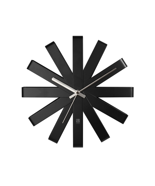 Umbra（アンブラ）の「Umbra/リボン ウォールクロック ブラック（掛け時計・レディース・ブラック・ONE SIZE）」の7枚目の写真