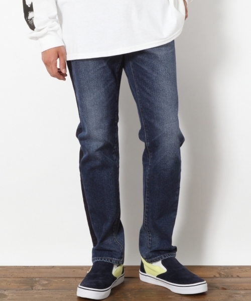 RAGEBLUE（レイジブルー）の「ラインデニムパンツ/772174（デニムパンツ・メンズ・ブルー・LARGE/MEDIUM/SMALL/X-LARGE）」の2枚目の写真