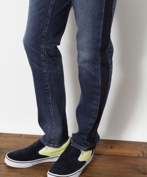 RAGEBLUE（レイジブルー）の「ラインデニムパンツ/772174（デニムパンツ・メンズ・ブルー・LARGE/MEDIUM/SMALL/X-LARGE）」の7枚目の写真
