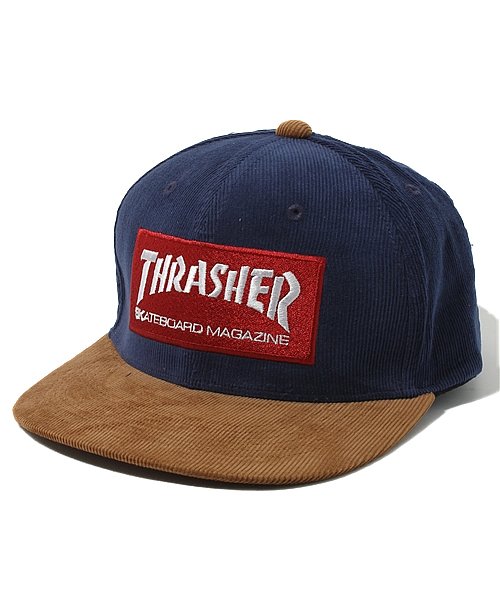 THRASHER(スラッシャー)の「バイカラーBBキャップ(キャップ・メンズ・ブラック/ネイビー/ワイン・FREE)」の2枚目の写真