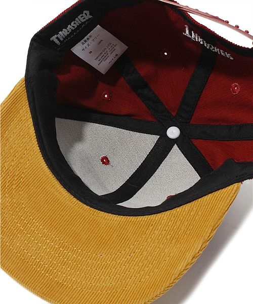 THRASHER(スラッシャー)の「バイカラーBBキャップ(キャップ・メンズ・ブラック/ネイビー/ワイン・FREE)」の9枚目の写真