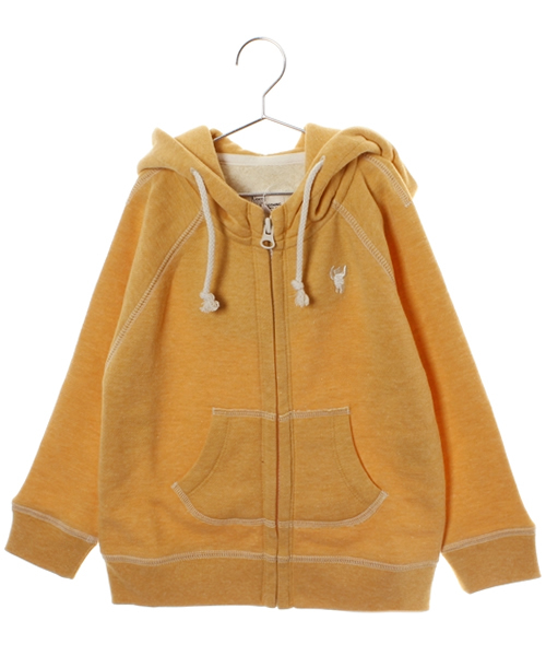 coen（コーエン）の「【KIDS 】裏起毛ジップアップカラーパーカー（パーカー・キッズ・ブラウン/レッド/マスタード/コバルトブルー・XL/130/150/M/110/S/100/L/120/140）」の3枚目の写真
