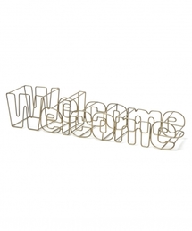 オリジナルワイヤーオブジェWelcome