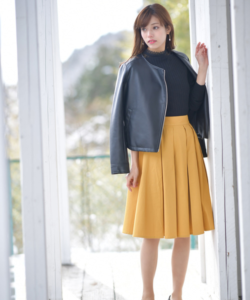 rps（アールピーエス）の「ワイドリブボートネック長袖ニットプルオーバー（ニット/セーター・レディース・オフホワイト/ブラック/杢グレー/ベージュ系その他/ミント/ブルー/ネイビー/イエロー/ピンク/レッド・M/L）」の18枚目の写真