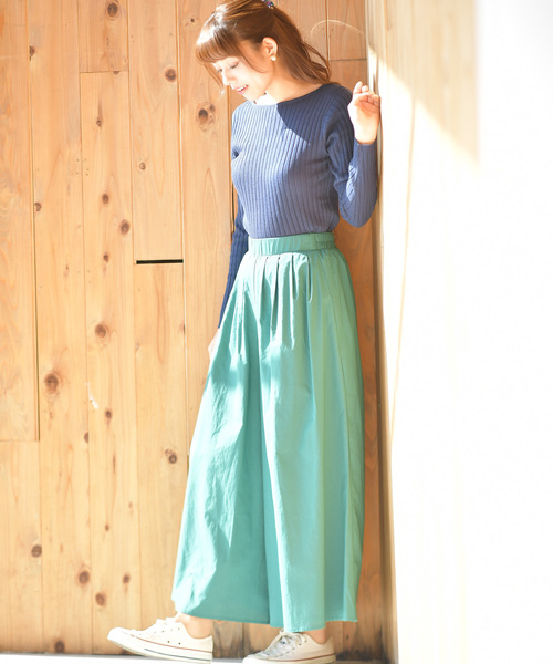 rps（アールピーエス）の「ワイドリブボートネック長袖ニットプルオーバー（ニット/セーター・レディース・オフホワイト/ブラック/杢グレー/ベージュ系その他/ミント/ブルー/ネイビー/イエロー/ピンク/レッド・M/L）」の22枚目の写真