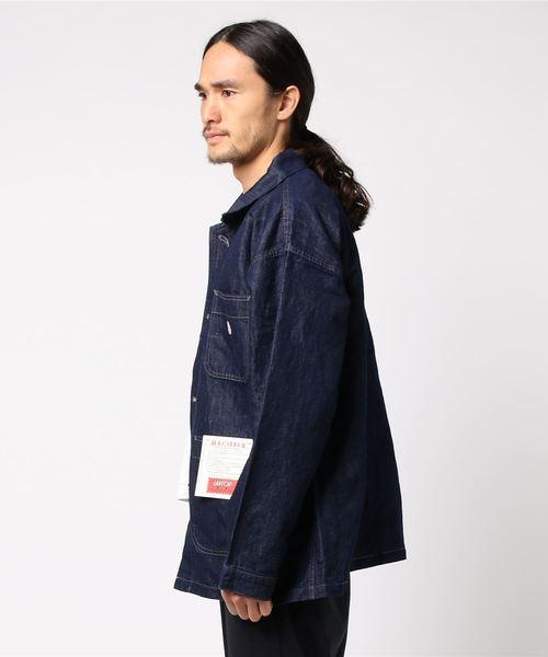 MACOBER(マコバ)の「【Begin Market 3月掲載】MACOBER/マコバーインディゴ クラシックアトリエジャケット(カバーオール・メンズ・インディゴブルー・LARGE/MEDIUM/SMALL)」の3枚目の写真