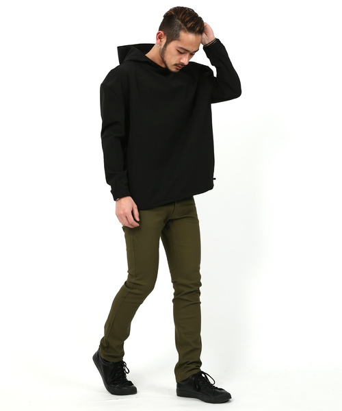 Rocky Monroe（ロッキーモンロー）の「ストレッチスキニーパンツ カツラギ  テーパードパンツ（チノパンツ・メンズ・ブラック/ベージュ/ブラウン/チャコール/ネイビー/ホワイト/モカ/オリーブ/ワイン・XL/L/M/S）」の11枚目の写真