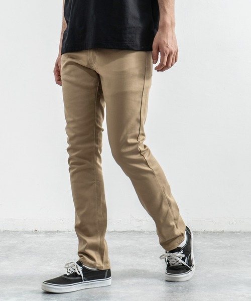 Rocky Monroe（ロッキーモンロー）の「ストレッチスキニーパンツ カツラギ  テーパードパンツ（チノパンツ・メンズ・ブラック/ベージュ/ブラウン/チャコール/ネイビー/ホワイト/モカ/オリーブ/ワイン・XL/L/M/S）」の6枚目の写真