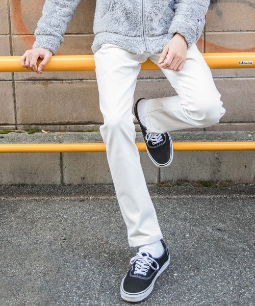 Rocky Monroe（ロッキーモンロー）の「ストレッチスキニーパンツ カツラギ  テーパードパンツ（チノパンツ・メンズ・ブラック/ベージュ/ブラウン/チャコール/ネイビー/ホワイト/モカ/オリーブ/ワイン・XL/L/M/S）」の2枚目の写真