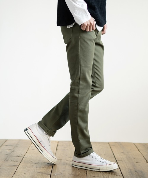 Rocky Monroe（ロッキーモンロー）の「ストレッチスキニーパンツ カツラギ  テーパードパンツ（チノパンツ・メンズ・ブラック/ベージュ/ブラウン/チャコール/ネイビー/ホワイト/モカ/オリーブ/ワイン・XL/L/M/S）」の7枚目の写真