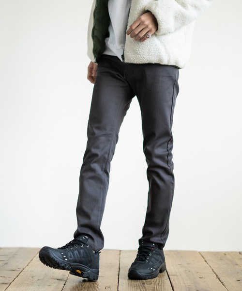 Rocky Monroe（ロッキーモンロー）の「ストレッチスキニーパンツ カツラギ  テーパードパンツ（チノパンツ・メンズ・ブラック/ベージュ/ブラウン/チャコール/ネイビー/ホワイト/モカ/オリーブ/ワイン・XL/L/M/S）」の3枚目の写真