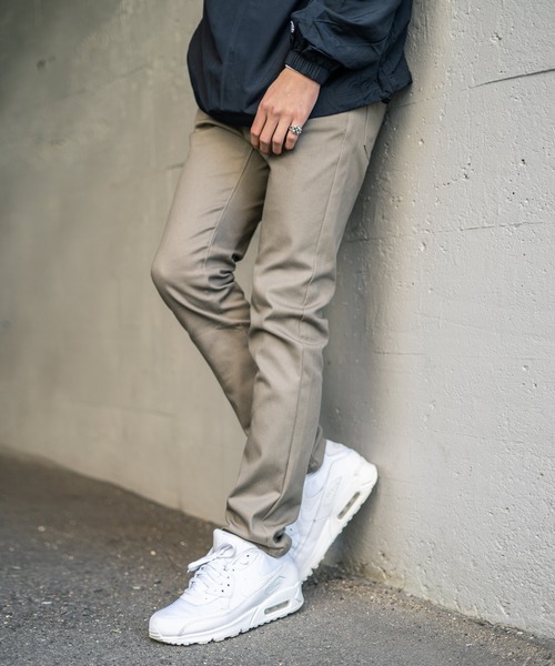 Rocky Monroe（ロッキーモンロー）の「ストレッチスキニーパンツ カツラギ  テーパードパンツ（チノパンツ・メンズ・ブラック/ベージュ/ブラウン/チャコール/ネイビー/ホワイト/モカ/オリーブ/ワイン・XL/L/M/S）」の5枚目の写真