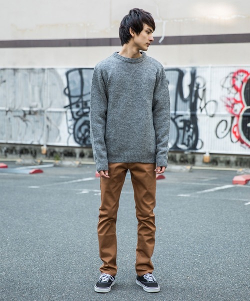 Rocky Monroe（ロッキーモンロー）の「ストレッチスキニーパンツ カツラギ  テーパードパンツ（チノパンツ・メンズ・ブラック/ベージュ/ブラウン/チャコール/ネイビー/ホワイト/モカ/オリーブ/ワイン・XL/L/M/S）」の17枚目の写真