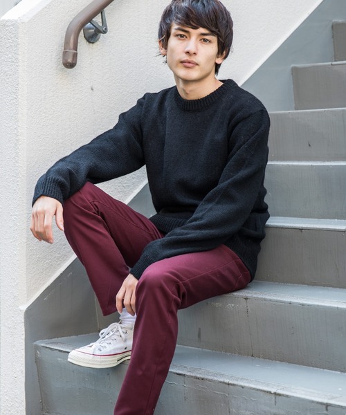 Rocky Monroe（ロッキーモンロー）の「ストレッチスキニーパンツ カツラギ  テーパードパンツ（チノパンツ・メンズ・ブラック/ベージュ/ブラウン/チャコール/ネイビー/ホワイト/モカ/オリーブ/ワイン・XL/L/M/S）」の18枚目の写真