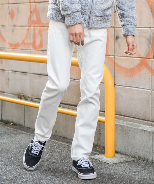 Rocky Monroe（ロッキーモンロー）の「ストレッチスキニーパンツ カツラギ  テーパードパンツ（チノパンツ・メンズ・ブラック/ベージュ/ブラウン/チャコール/ネイビー/ホワイト/モカ/オリーブ/ワイン・XL/L/M/S）」の12枚目の写真