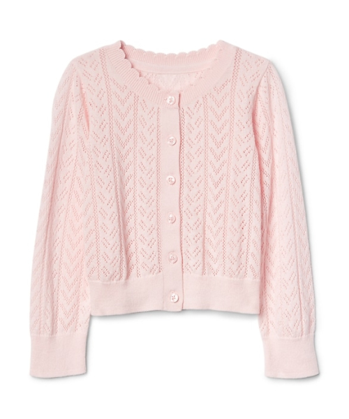 GAP（ギャップ）の「Gap アイレット カーディガンセーター（ニット/セーター・キッズ・ネイビー/ミント/ライトピンク/ホワイト・100cm/80ｃｍ/95cm/90cm/110cm/105cm）」の4枚目の写真