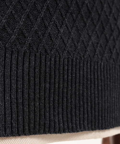 CAMBIO（カンビオ）の「mt4808-Melange Pile×Knit Short Sleeve Pullover　プルオーバー（Tシャツ/カットソー・メンズ・ピンク系その他/ブラック/テラコッタ/エメラルド・M/S/L）」の14枚目の写真