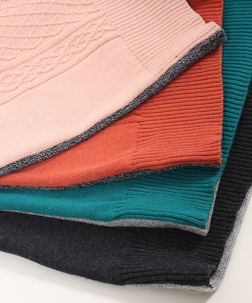 CAMBIO（カンビオ）の「mt4808-Melange Pile×Knit Short Sleeve Pullover　プルオーバー（Tシャツ/カットソー・メンズ・ピンク系その他/ブラック/テラコッタ/エメラルド・M/S/L）」の17枚目の写真