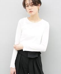 ADAM ET ROPE' | シアーストライプクルーネックプルオーバー(Tシャツ/カットソー)