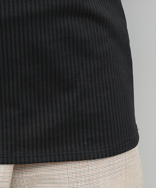 ADAM ET ROPE'（アダムエロペ）の「シアーストライプクルーネックプルオーバー（Tシャツ/カットソー・レディース・ブラック/ホワイト・FREE）」の11枚目の写真