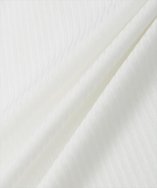 ADAM ET ROPE'（アダムエロペ）の「シアーストライプクルーネックプルオーバー（Tシャツ/カットソー・レディース・ブラック/ホワイト・FREE）」の13枚目の写真