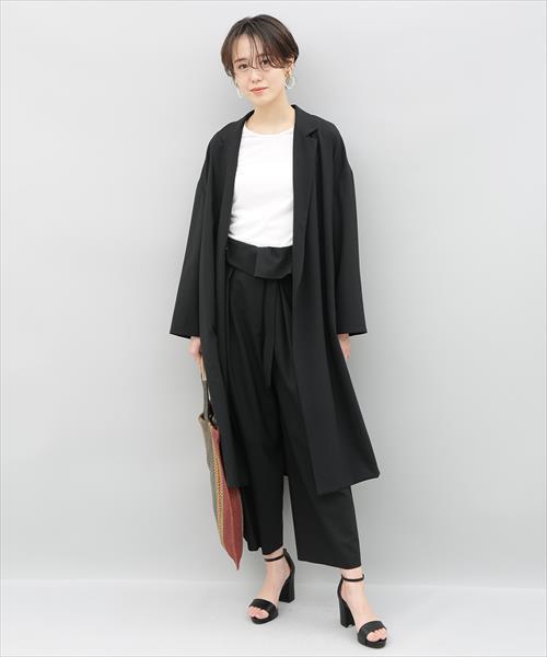 ADAM ET ROPE'（アダムエロペ）の「シアーストライプクルーネックプルオーバー（Tシャツ/カットソー・レディース・ブラック/ホワイト・FREE）」の17枚目の写真