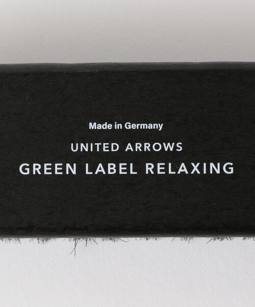 green label relaxing(グリーンレーベルリラクシング)の「GLR ピッグシューズブラシ 豚毛ブラシ シューケア(シューケア用品・メンズ・ホワイト/ブラック・FREE)」の5枚目の写真