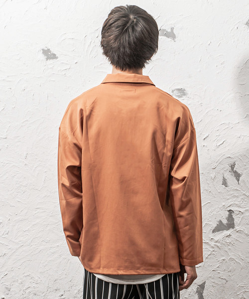 MinoriTY（マイノリティ）の「ＴＲハーフZIPシャツ ビッグシルエット アノラック（シャツ/ブラウス・メンズ・ブラック/ベージュ/ネイビー/グレー/ワイン・M/L）」の13枚目の写真