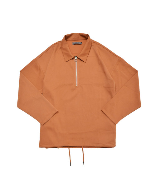 MinoriTY（マイノリティ）の「ＴＲハーフZIPシャツ ビッグシルエット アノラック（シャツ/ブラウス・メンズ・ブラック/ベージュ/ネイビー/グレー/ワイン・M/L）」の22枚目の写真