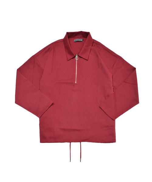 MinoriTY（マイノリティ）の「ＴＲハーフZIPシャツ ビッグシルエット アノラック（シャツ/ブラウス・メンズ・ブラック/ベージュ/ネイビー/グレー/ワイン・M/L）」の7枚目の写真