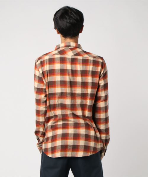 BILLABONG(ビラボン)の「【直営店限定】BILLABONG メンズ FREEMONT FLANNEL 長袖シャツ(シャツ/ブラウス・メンズ・ダークブラウン/ブラウン/グリーン・SMALL/MEDIUM/LARGE)」の4枚目の写真