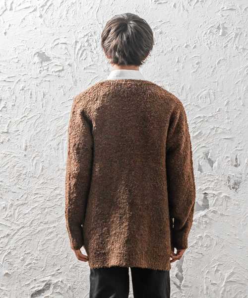 MinoriTY（マイノリティ）の「3Ｇブークレヤーンコーディガン（カーディガン/ボレロ・メンズ・ブラック/ネイビー/ブラウン/グレー・M/L）」の16枚目の写真