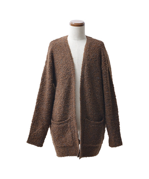 MinoriTY（マイノリティ）の「3Ｇブークレヤーンコーディガン（カーディガン/ボレロ・メンズ・ブラック/ネイビー/ブラウン/グレー・M/L）」の11枚目の写真