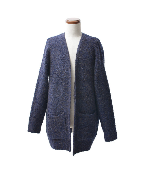 MinoriTY（マイノリティ）の「3Ｇブークレヤーンコーディガン（カーディガン/ボレロ・メンズ・ブラック/ネイビー/ブラウン/グレー・M/L）」の5枚目の写真