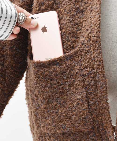 MinoriTY（マイノリティ）の「3Ｇブークレヤーンコーディガン（カーディガン/ボレロ・メンズ・ブラック/ネイビー/ブラウン/グレー・M/L）」の13枚目の写真