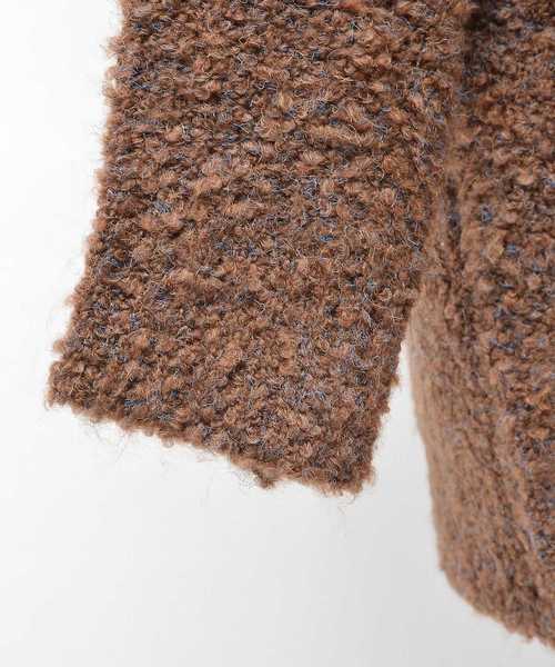 MinoriTY（マイノリティ）の「3Ｇブークレヤーンコーディガン（カーディガン/ボレロ・メンズ・ブラック/ネイビー/ブラウン/グレー・M/L）」の7枚目の写真