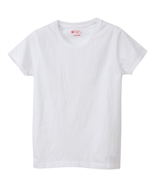 HANES(ヘインズ)の「【Hanes/ヘインズ】レディース ジャパンフィットフォーハー【2枚組】クルーネックTシャツ 5.3oz(Tシャツ/カットソー・レディース・ホワイト・MEDIUM/LARGE)」の7枚目の写真