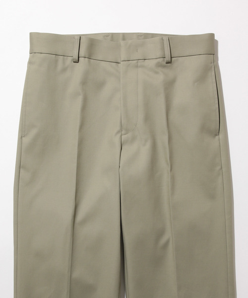 ADAM ET ROPE'（アダムエロペ）の「ダブルクロス ストレートスラックス（スラックス・メンズ・ブラック/モスグリーン・M/L）」の9枚目の写真