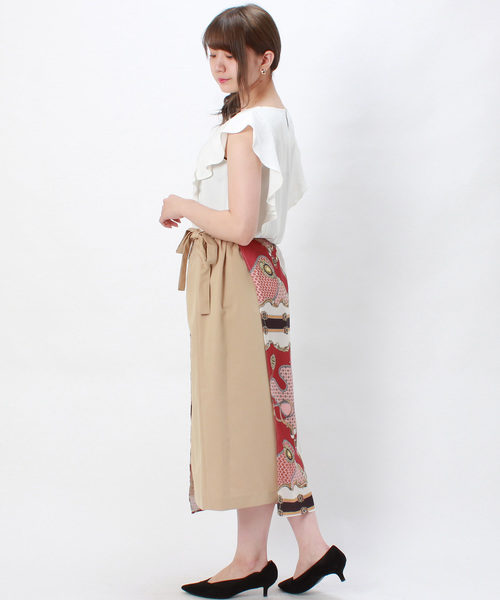 TRUDEA(トルディア)の「とろみ合繊フリルスリーブ(シャツ/ブラウス・レディース・ホワイト/ライトグレー/ベージュ/ミント/サックスブルー/ピンク・MEDIUM/LARGE)」の12枚目の写真