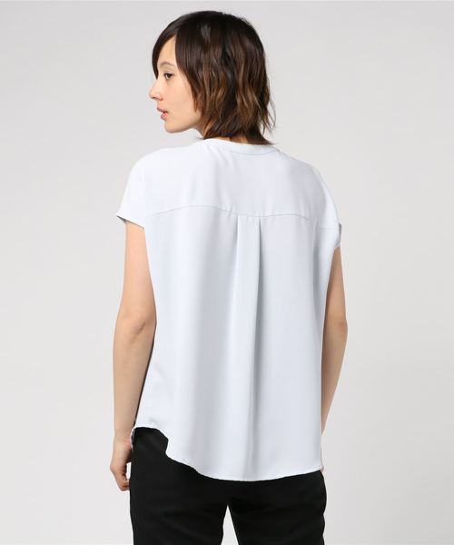 A/C DESIGN BY ALPHA CUBIC（エーシーデザインバイアルファキュービック）の「◇カタログ掲載◇フレンチブラウス（シャツ/ブラウス・レディース・ライトグレー/オフホワイト/ブラック・9号/13号/11号）」の5枚目の写真