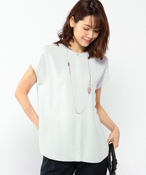 A/C DESIGN BY ALPHA CUBIC（エーシーデザインバイアルファキュービック）の「◇カタログ掲載◇フレンチブラウス（シャツ/ブラウス・レディース・ライトグレー/オフホワイト/ブラック・9号/13号/11号）」の3枚目の写真